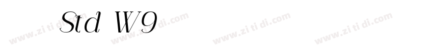 華康正顏楷體 Std W9字体转换